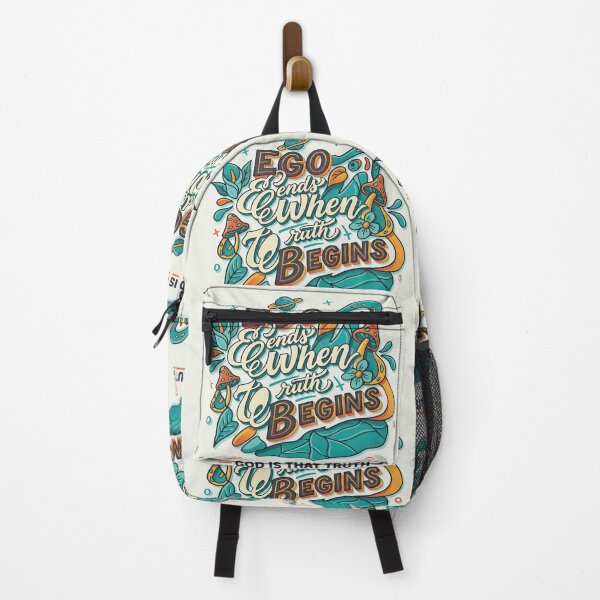 Item preview, Ego Ends Where Truth Begins – Colorful Conscious Typography designed and sold by Zerendipya.