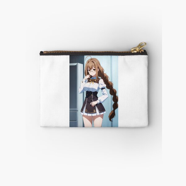Item preview, Touka Toudou Inspired Anime Girl – Long Braided Brown Hair Meganekko Art designed and sold by iloveanimechibi.