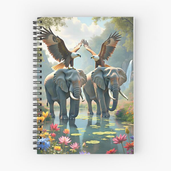 Item preview, Elephants and eagles designed and sold by Creative Visualize.