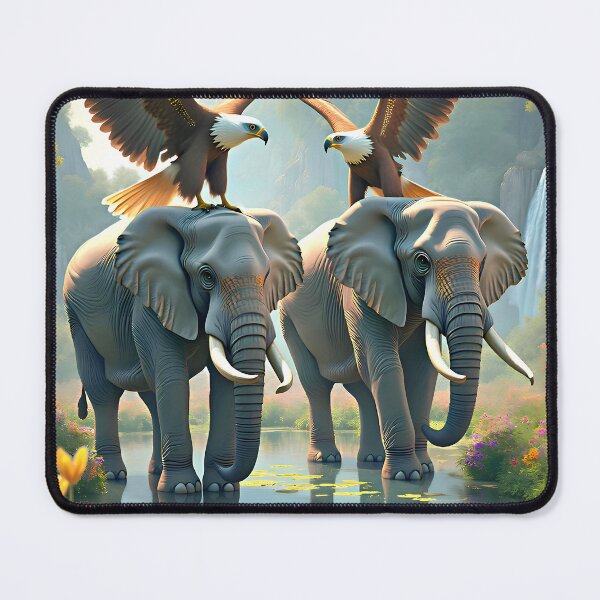 Item preview, Elephants and eagles designed and sold by Creative Visualize.