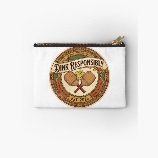Item preview, Dink Responsibly Pickleball Retro Vintage Beer Label Tee designed and sold by rockyRG.