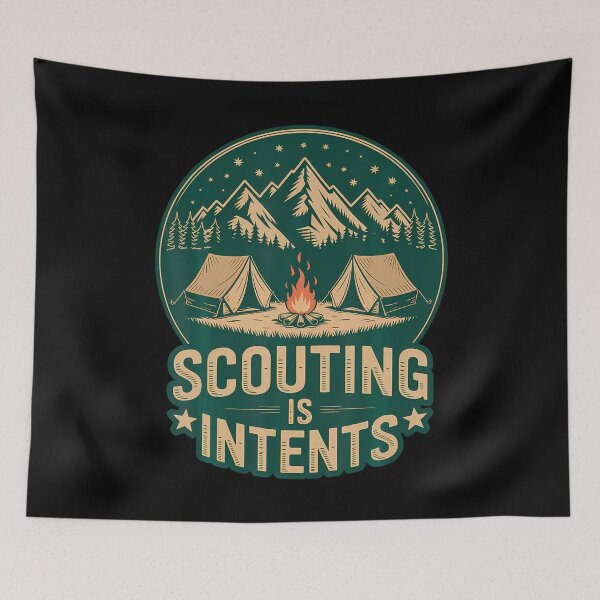 Item preview, Scouting Is Intents Funny Scout Camper Camping designed and sold by PaulaStokes2.