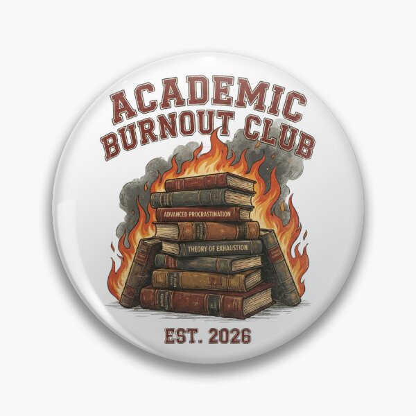 Item preview, Academic Burnout Club | Vintage Funny Student Book Tee designed and sold by rockyRG.