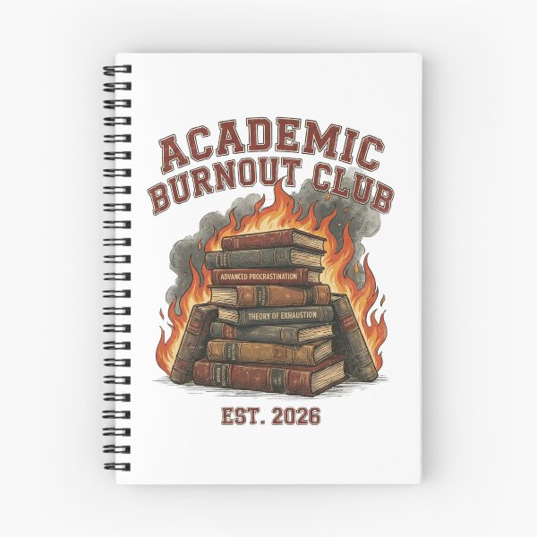 Item preview, Academic Burnout Club | Vintage Funny Student Book Tee designed and sold by rockyRG.
