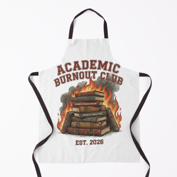 Item preview, Academic Burnout Club | Vintage Funny Student Book Tee designed and sold by rockyRG.