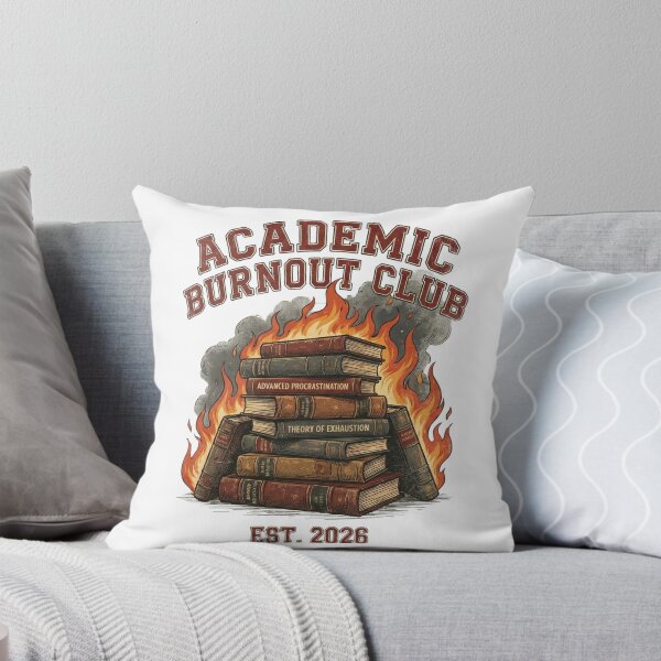 Item preview, Academic Burnout Club | Vintage Funny Student Book Tee designed and sold by rockyRG.