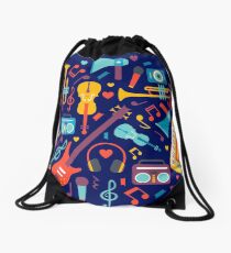Musical notes Drawstring Bag