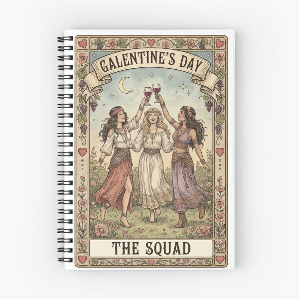 Item preview, Galentine's Day Tarot Squad - Boho Sisterhood Art Nouveau designed and sold by rockyRG.
