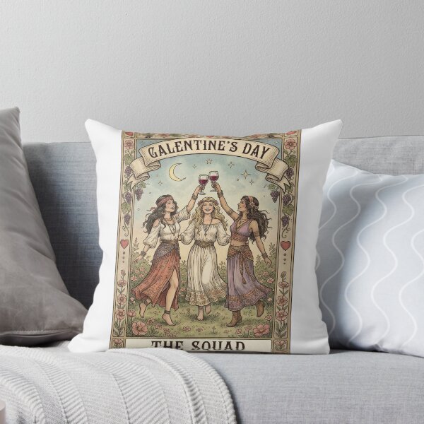 Item preview, Galentine's Day Tarot Squad - Boho Sisterhood Art Nouveau designed and sold by rockyRG.