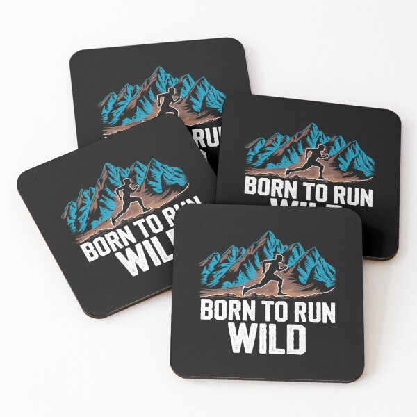 Item preview, Runners Born To Run Wild Funny Running Motivation designed and sold by PaulaStokes2.
