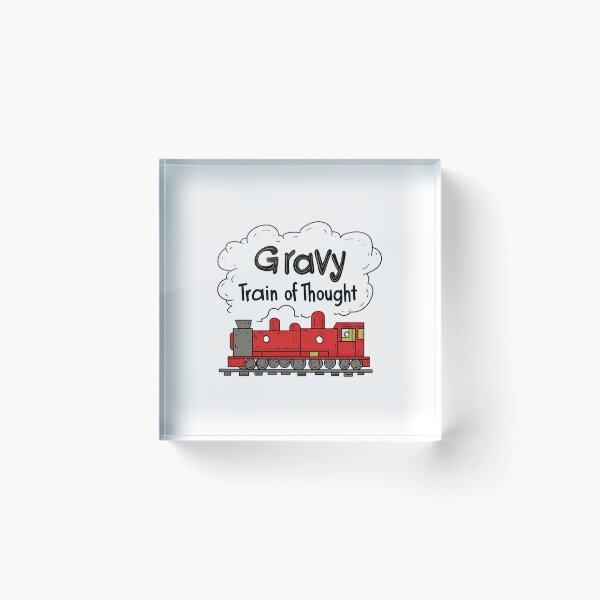 Item preview, Gravy Train Of Thought Cartoon Red Locomotive designed and sold by FWLKIT.