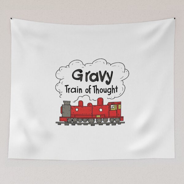 Item preview, Gravy Train Of Thought Cartoon Red Locomotive designed and sold by FWLKIT.