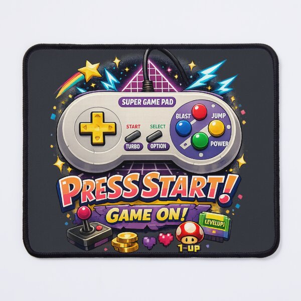 Item preview, GAME ON! – Retro 90s Gamer Controller Art designed and sold by Backtrack Boutique.