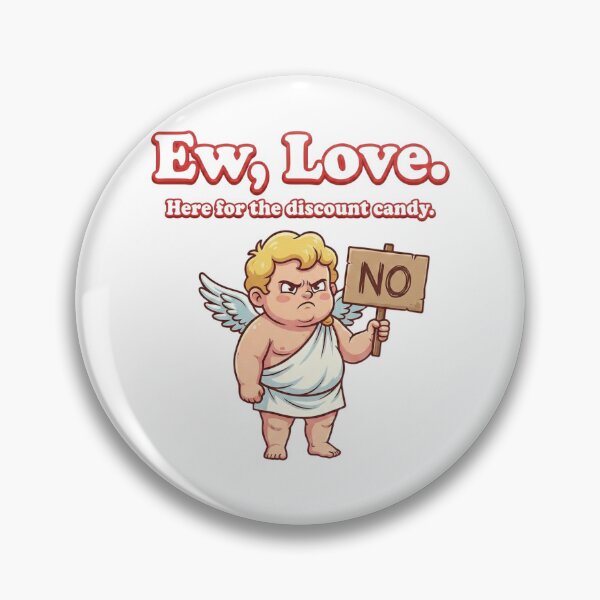 Item preview, Ew Love Grumpy Cupid Anti Valentine Shirt Retro Funny designed and sold by rockyRG.