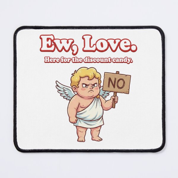 Item preview, Ew Love Grumpy Cupid Anti Valentine Shirt Retro Funny designed and sold by rockyRG.