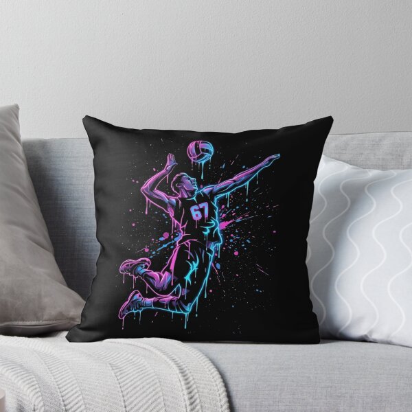 Item preview, Neon 67 Six Seven Volleyball Player Splash Art T-Shirt designed and sold by LashondaGreen89.