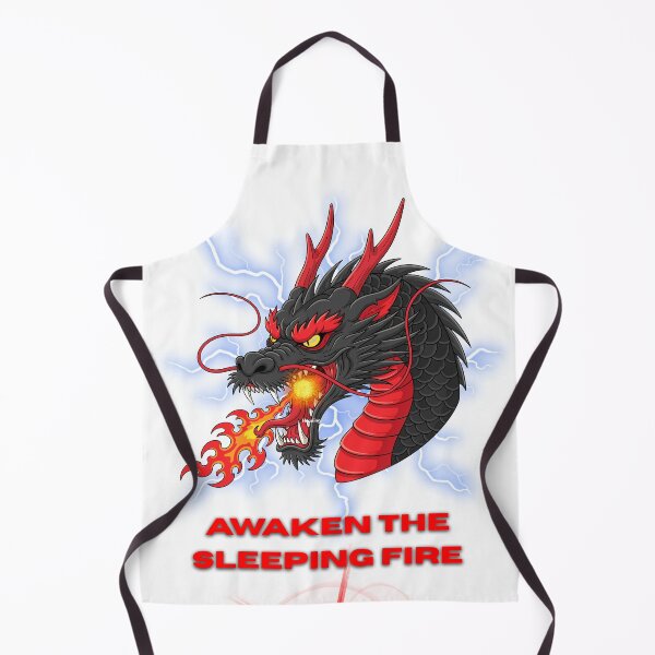 Item preview, Dragon™ 2026 Kitchen & Craft Apron | Fire Artisan Workwear with Functional Pockets & Professional Design designed and sold by Pixel Craft Print.