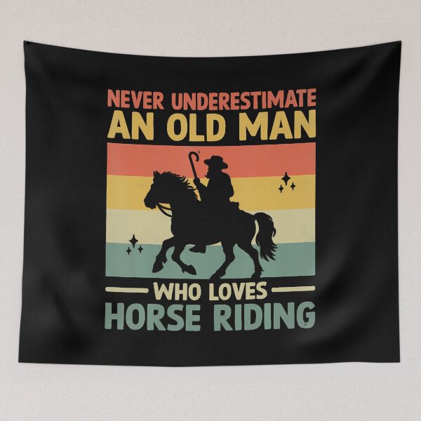 Item preview, Never Underestimate An Old Man Who Loves Horse Riding designed and sold by elihletoriong.