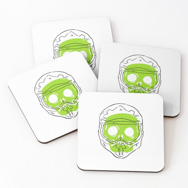 Item preview, Toxic Neon Skull - High Contrast Motocross Helmet Graphic designed and sold by RNASstuff.