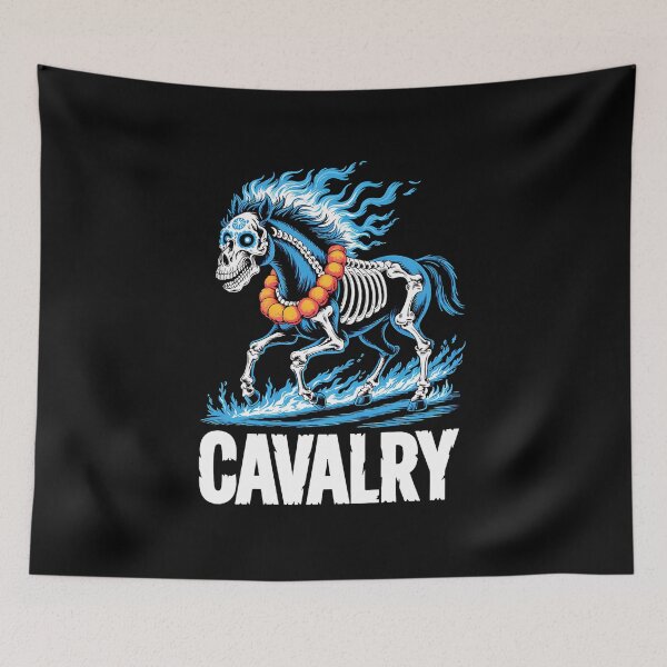 Item preview, Cavalry Skeleton – Mystical Muertos Skull Horse Spirit Rider  designed and sold by thalloathiew.