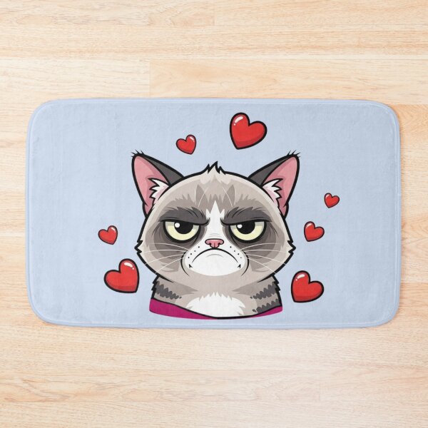 Item preview, Grumpy Cat Valentine Funny Love Hearts Art designed and sold by Innova_Creations.