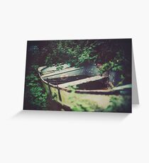 The wood that pined for the ocean. Greeting Card