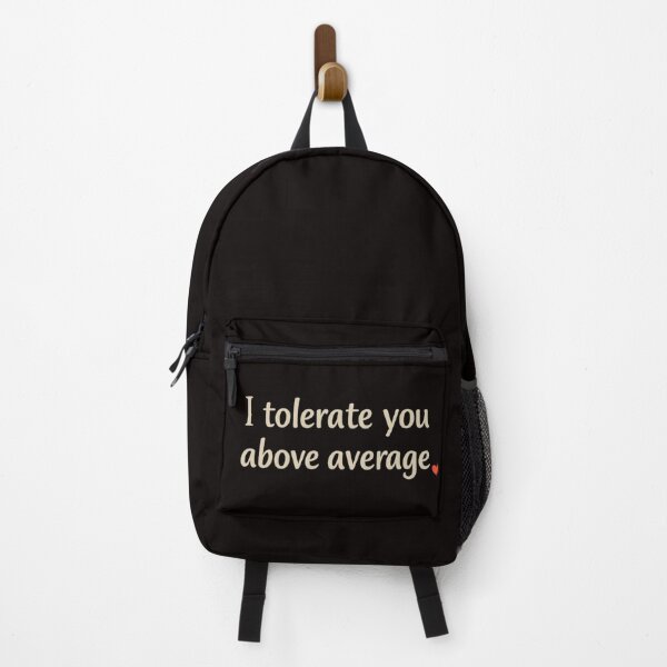 Item preview, I Tolerate You Above Average – Funny Anti-Valentine Typography Design designed and sold by FrameFlow.
