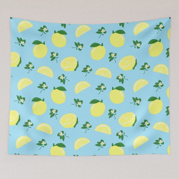 Item preview, Bright Citrus Lemons Pattern designed and sold by Dreamspun Designs.
