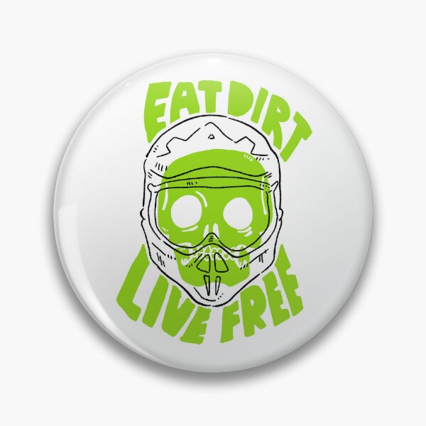 Item preview, Eat Dirt Live Free - Toxic Green Extreme Motocross Art designed and sold by RNASstuff.