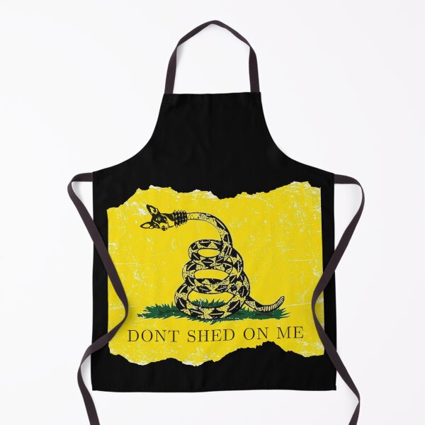Item preview, Funny Dog "Don't Shed On Me" Parody Gadsden Flag designed and sold by DizzyButterfly.