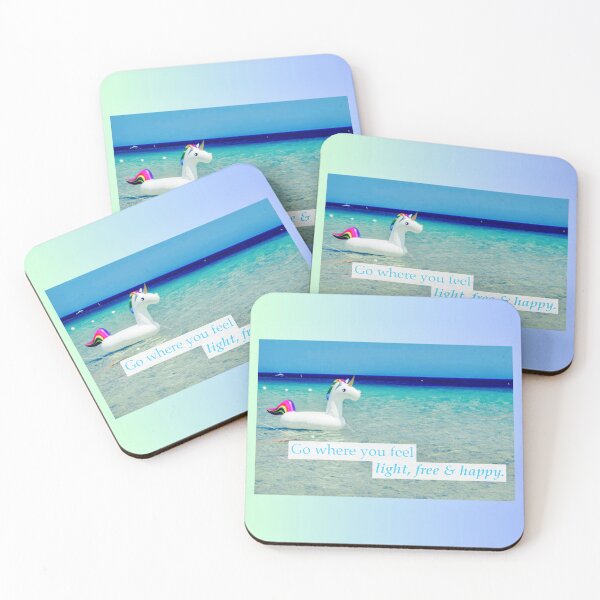 Item preview, Float Through Life – Summer Unicorn Art designed and sold by byRose&Shine.
