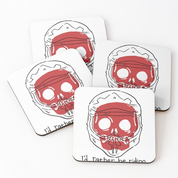 Item preview, I'd Rather Be Riding - Red Skull Motocross Humor Design designed and sold by RNASstuff.