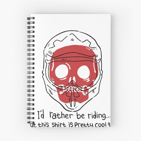 Item preview, I'd Rather Be Riding - Red Skull Motocross Humor Design designed and sold by RNASstuff.