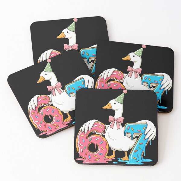 Item preview, Funny Duck 67th Birthday Six Seven Donut Design designed and sold by LashondaGreen89.