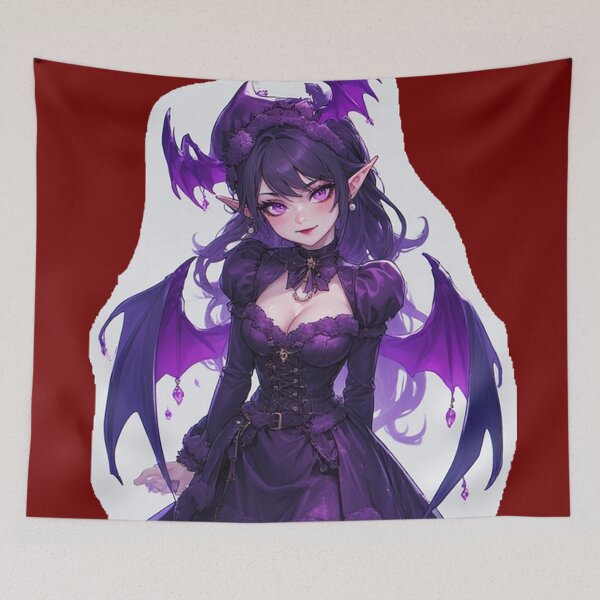 Aperçu de l'œuvre anime de vampire violet créée et vendue par ArtsJulian.