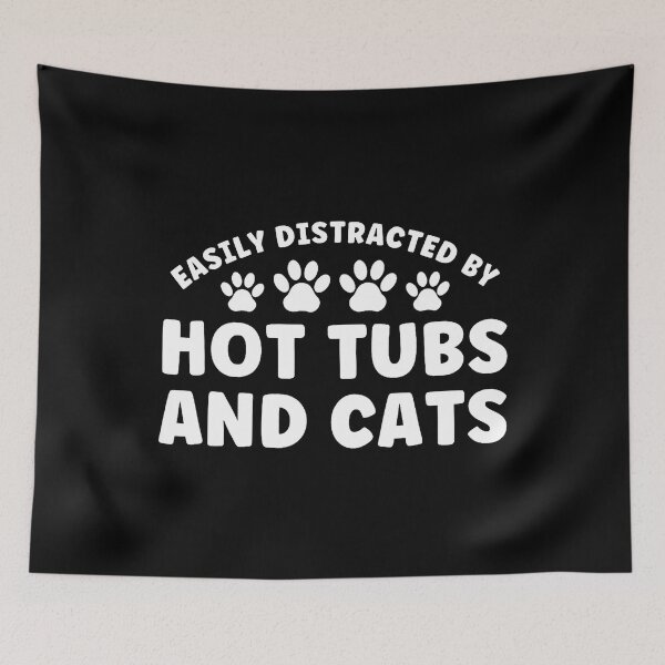 Item preview, Easily Distracted By Hots Tubs And Dogs designed and sold by prabuniard.