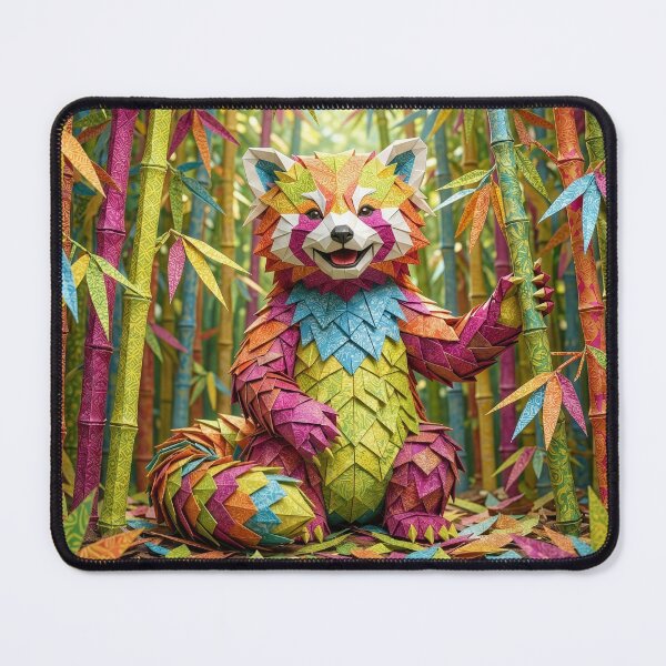 Item preview, Origami Red Panda in Origami Bamboo Grove designed and sold by Tridentulus.