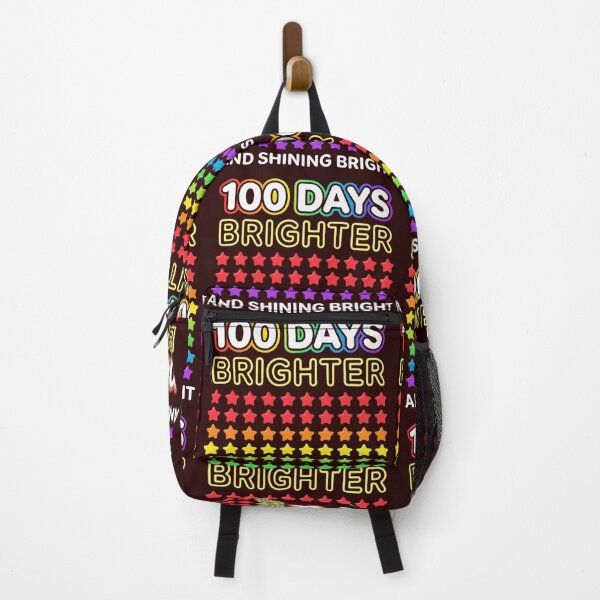Item preview, Happy 100 Days Brighter - Colorful Rainbow Neon Stars & Shining Bright designed and sold by Abdeelol.