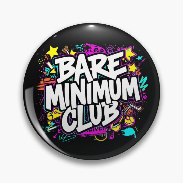 Item preview, Bare Minimum Club Graffiti Typography | Minimal Effort Streetwear Aesthetic designed and sold by ULTIMATE CREATIONS.
