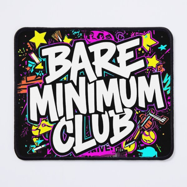 Item preview, Bare Minimum Club Graffiti Typography | Minimal Effort Streetwear Aesthetic designed and sold by ULTIMATE CREATIONS.
