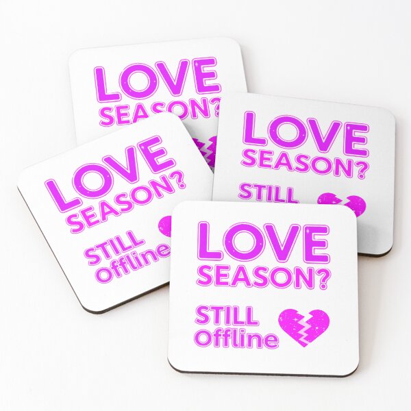 Item preview, Love Season Still Offline-Neon Broken Heart Valentine Quote Design designed and sold by Aarvya Fashion Club ( A.F.C ).