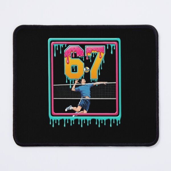 Item preview, Drippy 67 Six Seven Volleyball Player Neon T-Shirt designed and sold by LashondaGreen89.