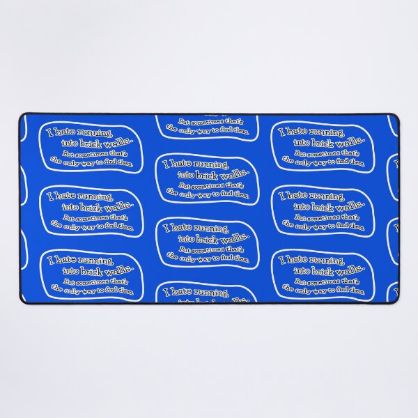 Item preview, I hate running into brick walls, but: blue background designed and sold by mntimg.