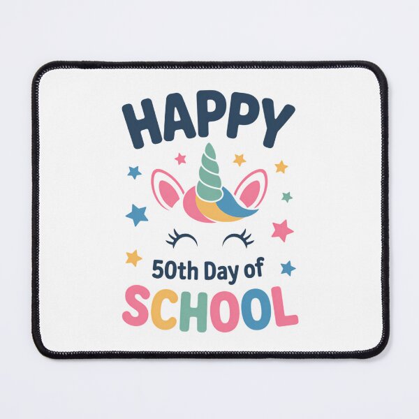 Item preview, Happy 50th Day Of School Unicorn designed and sold by IdunayaStore.
