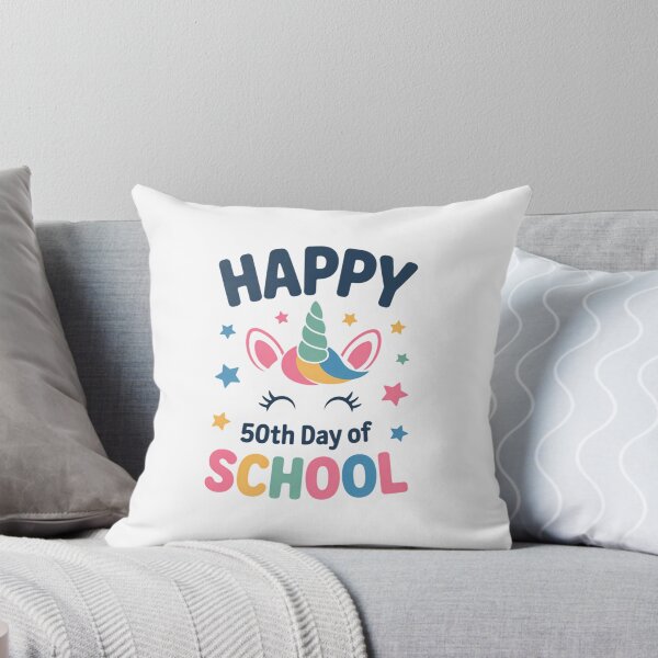 Item preview, Happy 50th Day Of School Unicorn designed and sold by IdunayaStore.