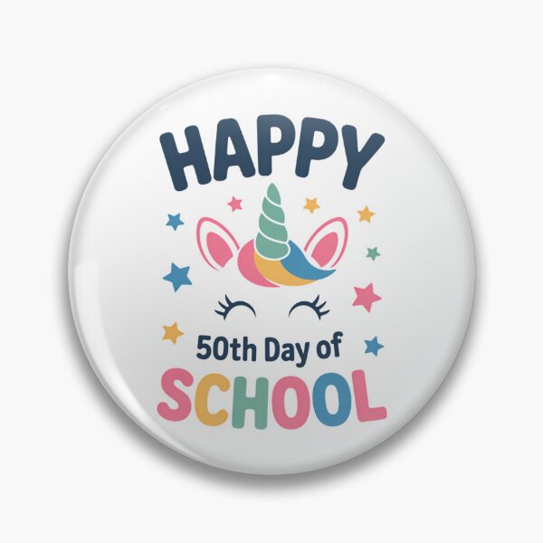 Item preview, Happy 50th Day Of School Unicorn designed and sold by IdunayaStore.
