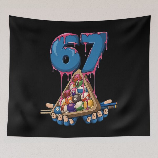 Item preview, Drippy 67 Six Seven Billiards Art T-Shirt designed and sold by LashondaGreen89.