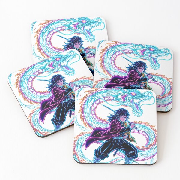 Item preview, Giyu Tomioka Neon Water Hashira - Eleventh Form Dead Calm designed and sold by TheEmptySet.