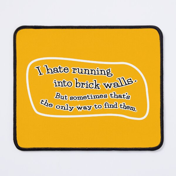 Item preview, I hate running into brick walls, but: orange background designed and sold by mntimg.