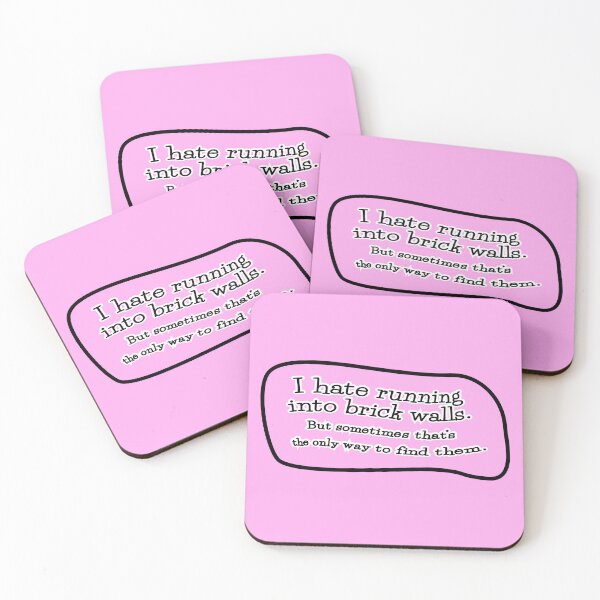 Item preview, I hate running into brick walls, but: pink background designed and sold by mntimg.